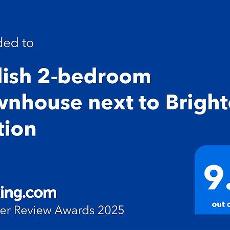 Stylish 2-Bedroom Townhouse Next To Brighton Station المظهر الخارجي الصورة